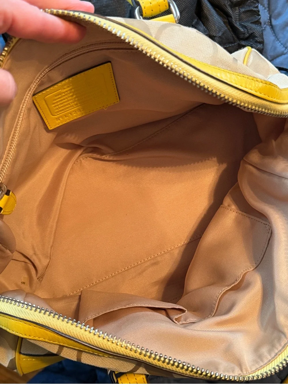 Coach satchel khaki